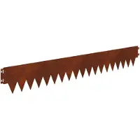 vidaXL Raseneinfassung 10 Stk. 103 x 15 cm Metall Rostig