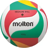 Molten V5M9000-M Volleyball-Hallenball, weiß/grün/rot/gelb, Größe 5