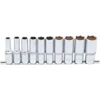 Bgs Steckschlüsseleinsatz-Set 1/2", tief, in ZOLL, 10-tlg.