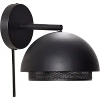 Hubsch Wandleuchte aus schwarzem Metall