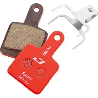 Jagwire Sport Semi-Metallic Scheibenbremsbeläge Tektro Volans/Auriga/Twin/Auriga SUB/Auriga E-SUB rot 2022 Scheibenbremsbeläge