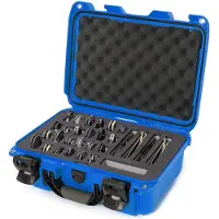 Nanuk 915 Koffer mit Schaumstoffeinlage für 28 Messer, blau