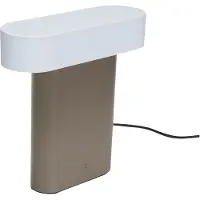 Hubsch Sleek Tischleuchte Brown/Light Grey - , Sleek, dimmbar, Braun / Rost, für Wohnzimmer, Metall, Design