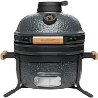 Berghoff Ron, Grill, Holzkohle, Balcone, Draußen, Tisch, Schwarz, Grau, Rund
