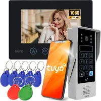 Eura WIDEODOMOFON VDP-90A3 DELTA + czarny monitor TUYA