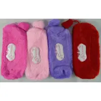 Nobrand Federmäppchen aus Plüsch für Stifte und Kleinigkeiten, 20x7 cm, Farbe zufällig