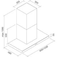 Falmec Lumina NRS, 800 m³/h, A, D, F, 37 dB, 46 dB