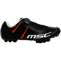 MSCH Copenhagen Xc Pro MTB Fahrradschuhe für Wettkampf, leicht, Carbonsohle, maximale Steifigkeit, Drehverschluss, Schwarz, EU 43