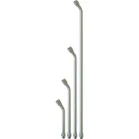 Elmag Verlängerung gebogen, 800 mm (Alu eloxiert), Innen Ø8mm, AG M12x1,25 bzw. IG M12x1,25, Ausblaspistolen