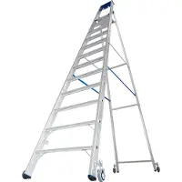 Krause STABILO Stufen-StehLeiter, fahrbar 12 Stufen, 124678