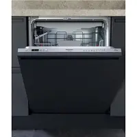 Ariston Hotpoint HA4IFD14B, Voll integriert, Standardgröße (60 cm), Silber, Tasten, 1,3 m, 1,55 m
