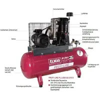 Elmag Kompressor PROFI-LINE VERZINKT, 11031