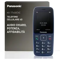 Panasonic KX-TF400, Balken, Single SIM, 6,1 cm (2.4"), 0,3 MP, Bluetooth, Blau