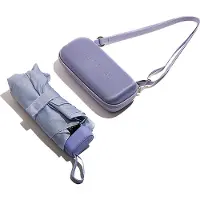Muitomas Regenschirm + Hülle + Tragegurt Violett