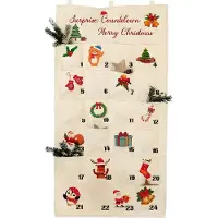 Sonstiges XXL Adventskalender 2024 Stoffbeutel Weihnachtsdeko Wandteppich