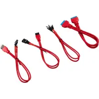 Corsair CC-8900246, 0,3 m, Männlich, Männlich, Gerade, Gerade, Schwarz, Rot