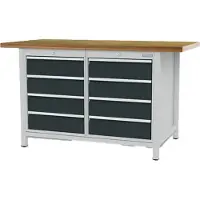Bedrunka & hirth Kastenwerkbank Breite 1.500 mm R 18-24 8x Schublade BxTxH 1.500x750x859 mm - 03.14.08VZ
