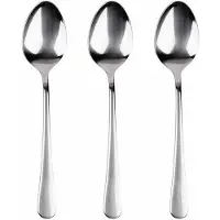 San Ignacio 3-teiliges Set. Natur Löffel aus recyceltem, glänzendem Edelstahl SG7767