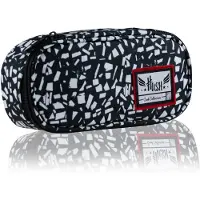 Sonstiges Federmäppchen Federtasche Federmappe Astra Hash, BLACK TERRAZZO Schwarz Geometrisch