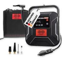 Heyner Luftkompressor 12 V 35 L/min 10 bar, Auto-Stopp LCD & LED Leistung 120 W, Anschlusskabel 3 m, ABS-Gehäuse mit Tragegriff, Tragetasche