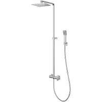 CARUNO Thermo Column With Square Shower Heads