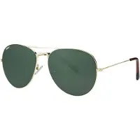 Zippo Sonnenbrille OB36-32 Uni Goldfassung Grüne Polarisierte Gläser UV400