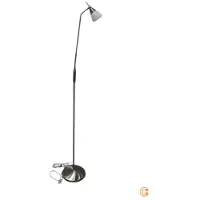 Paul Neuhaus Stehlampe Pino, dimmbar, alu / grau / zink, für Wohn- / Esszimmer, Metall, Stehlampe