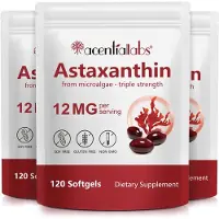 P-Beauty Astaxanthin Hochdosiert Antioxidans Immunsystem Algenextrakt 3x 120 Softgels VEGAN