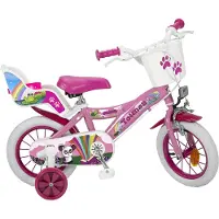 Toimsa Fantasy 12 Zoll 21 cm Mädchen Felgenbremse Rosa/Weiß
