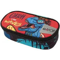 Giochi Preziosi GoPOP 8056379130307, Weiches Federmäppchen, Polyester, Blau, Rot, Abbildung, Reißverschluss, T-Rex