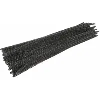 Colorations Farben – Schwarzer Chenille-Draht, 100 Stück
