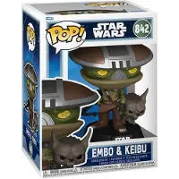 Funko POP! FK90822 - Star Wars: The Mandalorian and Grogu POP! & Buddy Vinyl Figur Embo & Keibu 9 cm - Neu