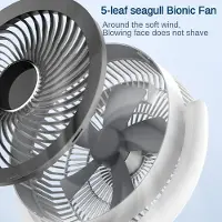 Zimilo Kabelloser Standventilator mit Fernbedienung, 7 Windstufen, 12H Timer, LED Display, Höhenverstellbar, Oszillierend, Für Büro und Zuhause