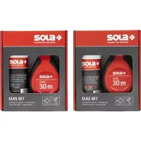 Sola CLKS Schlagschnur Set Blau - 30 m Markierschnur mit Kreide BLAU 230 g im praktischen Set - schn