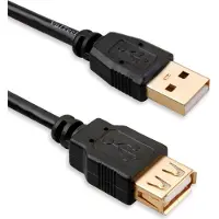 Vultech US21202, 1,8 m, USB A, USB A, USB 2.0, 0,48 Gbit/s, Schwarz