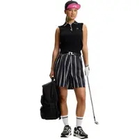 J.Lindeberg J. LINDEBERG Shorts 30Y Carmen Striped Long, schwarz/weiss