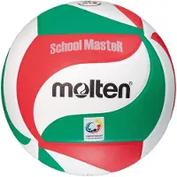 Molten School MasteR Volleyball V5M-SM weiß/grün/rot 5