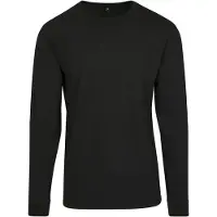 Build Your Brand Long Sleeve Tee With Cuffrib