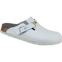 Birkenstock Boston ESD Clog Herren, weiß Weite: normal weiß Größe 48