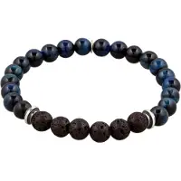 KUZZOI Armband 925 Sterling Silber in Blau | Gr.: 21 cm