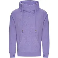 Just Hoods Cross Neck Hoodie