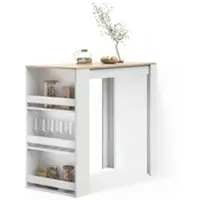 Livinity BARTISCH Regusa Weiß/Sonoma 57 x 117 cm