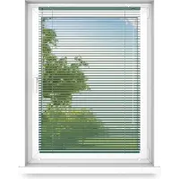 Fart Produkt time4blinds - Jalousien Fenster Innen ohne Bohren, Alu Jalousie Aluminium Rollos, Smaragdgrün, Rechts, 500x800
