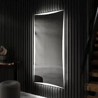 Artforma Badspiegel 80x120 cm - mit LED Beleuchtung - LED Farbe Kaltweiß 7000K - Individuell Nach Maß - Beleuchtet Wandspiegel Lichtspiegel Badezimmerspiegel | PIO077