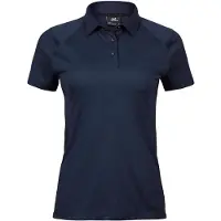 Tee Jays 7201 | Damen Luxury Sport Polo, Leicht taillierte Passform - Farbe: Navy - Größe: XL
