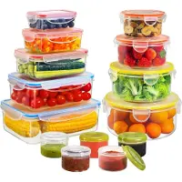 YASHE Frischhaltedosen-Set SE-28PCS, 28-teilig, 10,94 L, PP