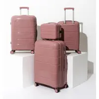 Jet Lag Madrid Puderrosa Koffer x4
