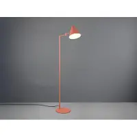 Meine Wunschleuchte Kleine dimmbare Retro Stehlampe zum Lesen mit Schwenkarm, Apricot, Höhe 126,5cm