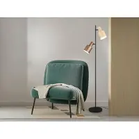 Meine Wunschleuchte Große LED Stehlampe mit 2 schwenkbaren farbigen Spots, Leselampe für Wohnzimmer