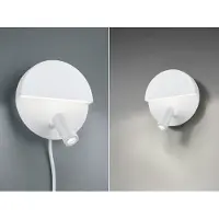Meine Wunschleuchte LED Wandleuchten innen SET mit Leselampe, Schalter & Stecker Schlafzimmer Bett